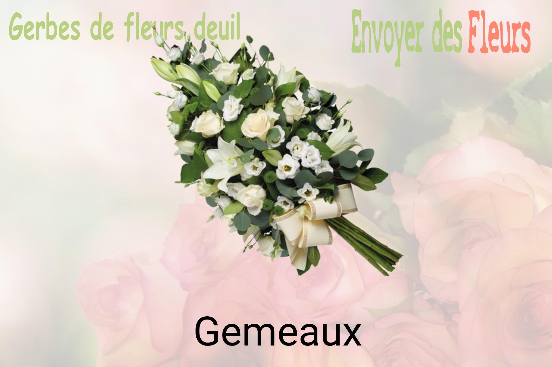 Gerbe de fleurs de deuil livrée à Gemeaux